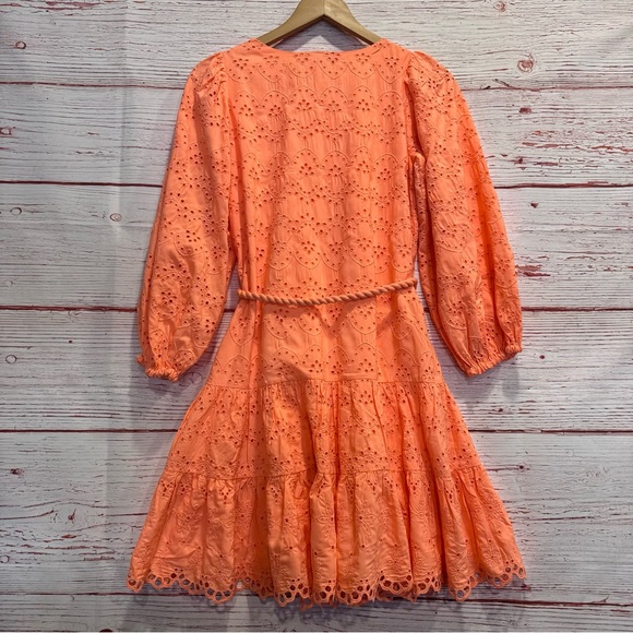 NWT Lilly Pulitzer Keyla Eyelet Swing Dress in Bellini Riviera Eyelet Sz XXS - Picture 10 of 13